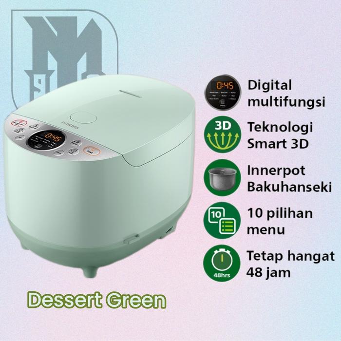 Gambar Philips Digital Rice Cooker 1,8L HD4515 - Hijau dari Imaduddien90 undefined Tokopedia