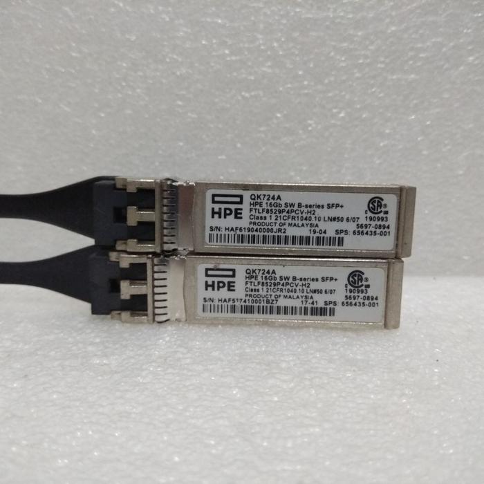Gambar HPE SFP+ transceiver module 16Gb FC QK724A SFP HPE 16GB SW B Series - Bekas dari indocomnet store undefined Tokopedia