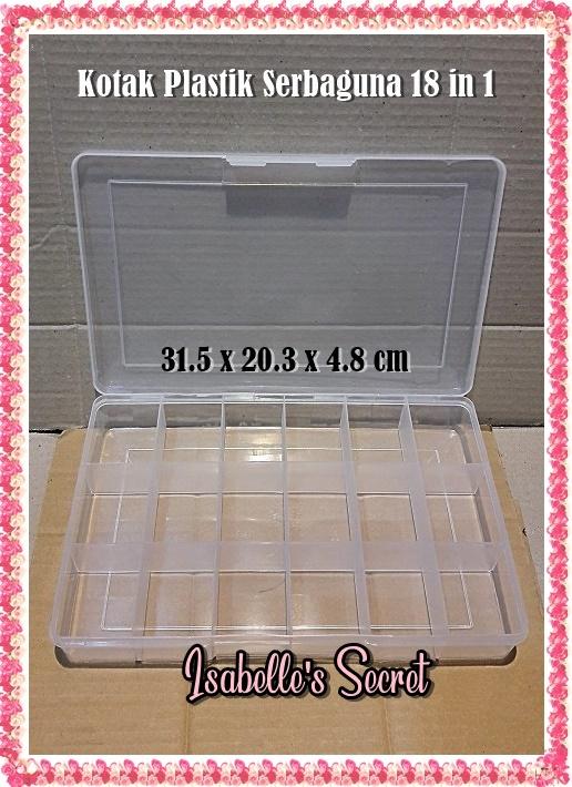 Gambar Kotak Container Box 3 Sekat Jumbo / Kotak Uang / Kotak Box Kasir - 18 Sekat dari Isabelle's Secret undefined Tokopedia