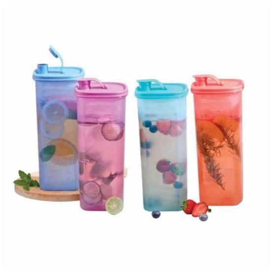 Gambar botol tempat air minum tupperware slimeline 2 Liter 2L - Biru dari Paredes Computer undefined Tokopedia