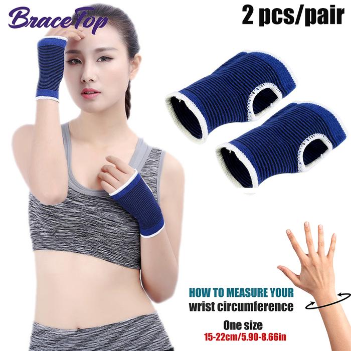 Gambar Brace elastic HAND support / palm support / sarung tangan gym - 1 pair - Hand Support dari Bandar Olahraga_NEW undefined Tokopedia