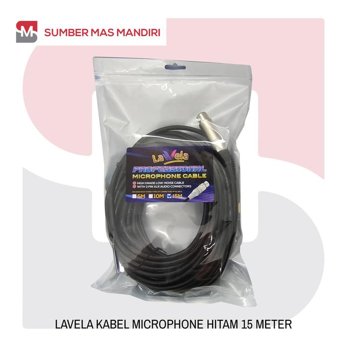 Gambar KABEL MIC / KABEL MICROPHONE 5M,10M,15M HITAM LAVELA - 15M dari SUMBER MAS MANDIRI undefined Tokopedia