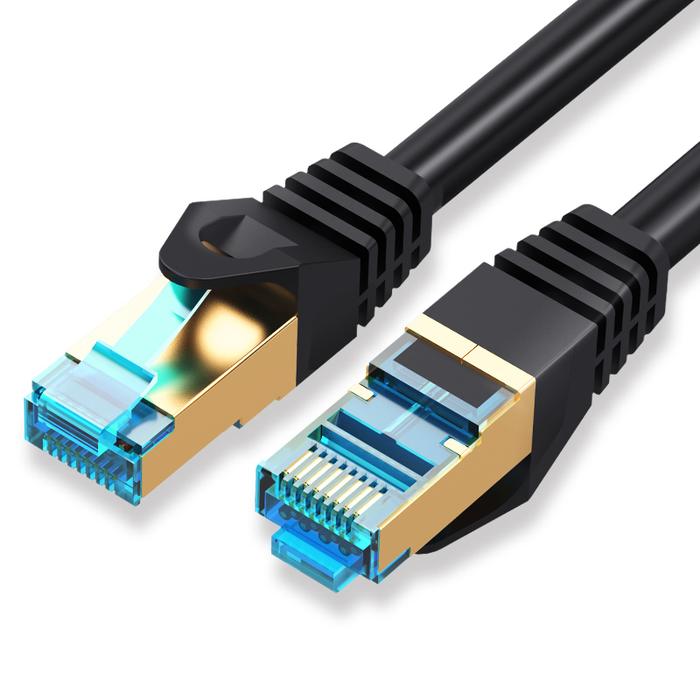 Gambar Kabel LAN Cat7 SSTP Gigabit Ethernet Patch Cable 12M-50M Vention - VPC7SSTP-BK, 20M dari XLink Semarang undefined Tokopedia