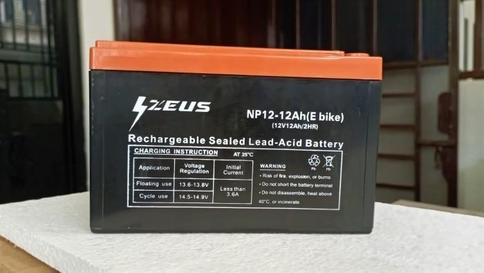 Gambar Aki Selis / Sepeda Listrik Super Rider Mars VRLA 12v 12Ah Zeus dari Qiana OnlineShop29 undefined Tokopedia