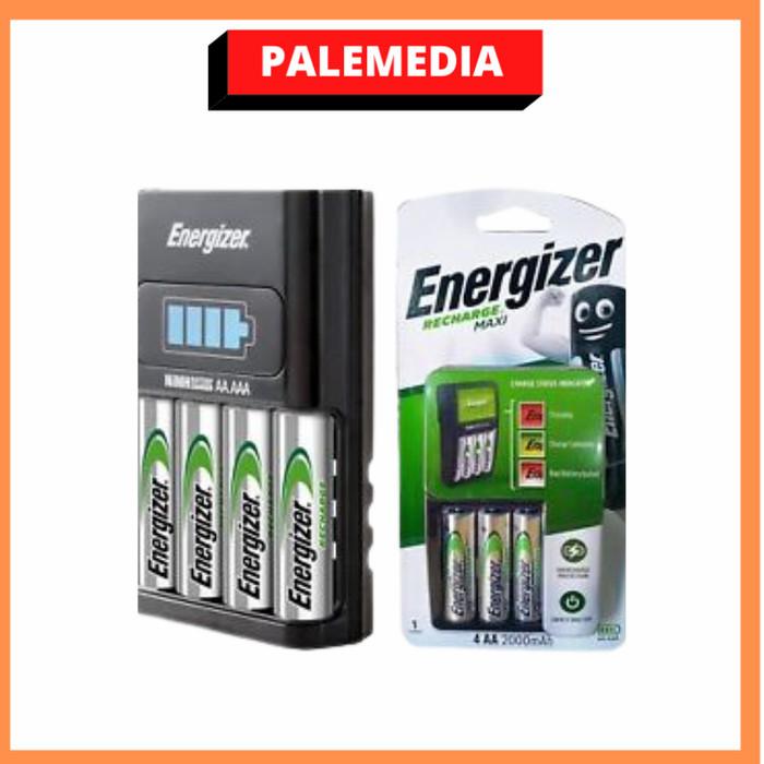 Energizer Maxi Charger 2000mAh - Caricabatterie Con 4 Batterie AA Incluse, Nero - Foto 7