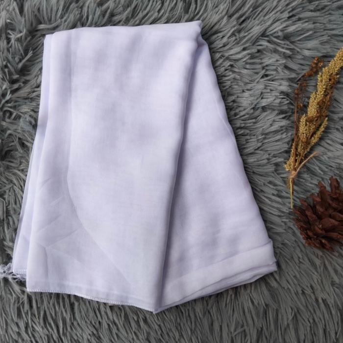 Gambar HIJAB SEGI EMPAT PARIS JADUL RED ROSE, VARISHA, AZARA - Putih sekolah dari RURITA STORE undefined Tokopedia