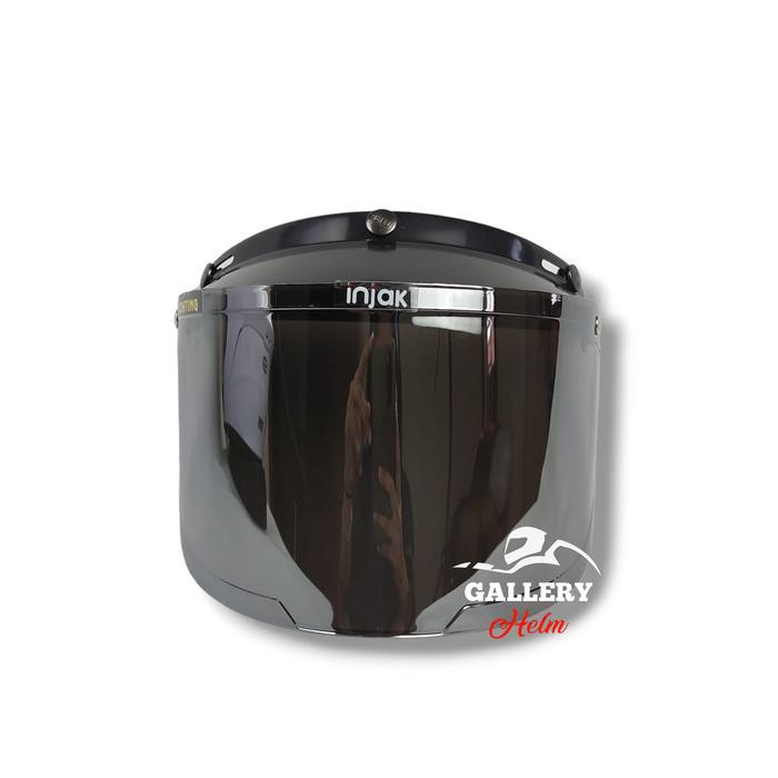 Gambar Kaca Helm Bogo Flat Visor Injak - Silver dari Galleryhelm undefined Tokopedia