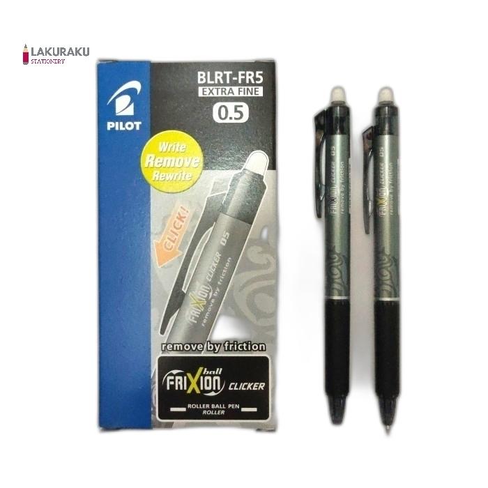 PILOT FRIXION BALL CLICKER ERASABLE PEN EXTRA FINE PER PCS Hitam