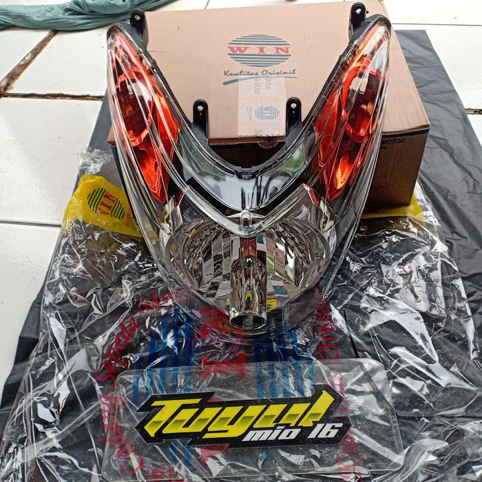 Gambar Reflektor lampu depan Mio soul custom smoke Oren bahan merk win finish dari Tm16 undefined Tokopedia