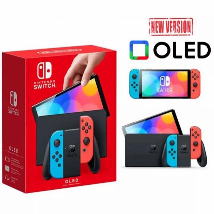 Gambar Nintendo Switch OLED Console Neon Set - Neon dari HokkiGames undefined Tokopedia