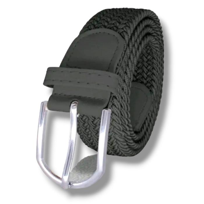 Gambar Ikat Pinggang Pria Wanita Model Anyam / Gesper Karet  Melar Elastis - Hitam dari Anugrah Jaya Leather undefined Tokopedia