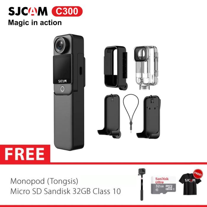 Gambar SJCAM C300 2800mAH Action Camera Gyro Image Stabilization Basic 32GB - C300TONGSIS32GB dari SJCam Indonesia undefined Tokopedia