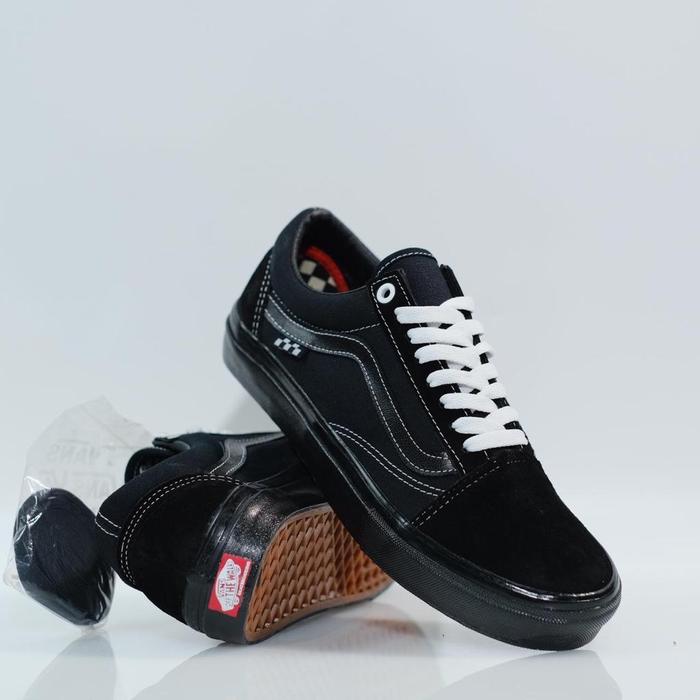 Jual Vans Skate Old Skool Black Black Authentic Bnib