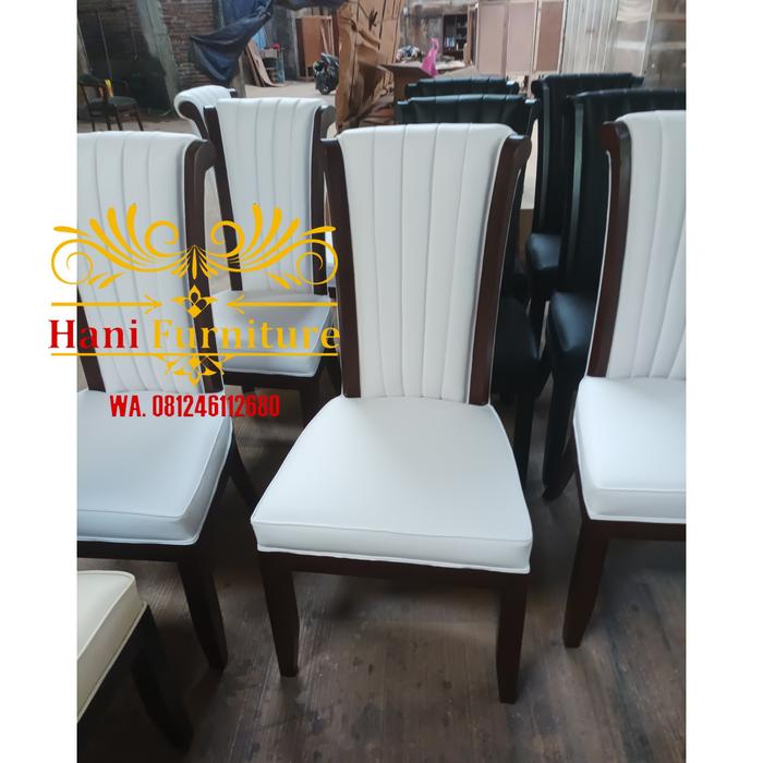 Gambar kursi makan busa kayu jati - Putih dari Hani furniture jepara undefined Tokopedia