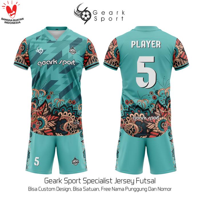 Jual JERSEY BAJU SEPAK BOLA FUTSAL Batik Fusion FULL PRINTING