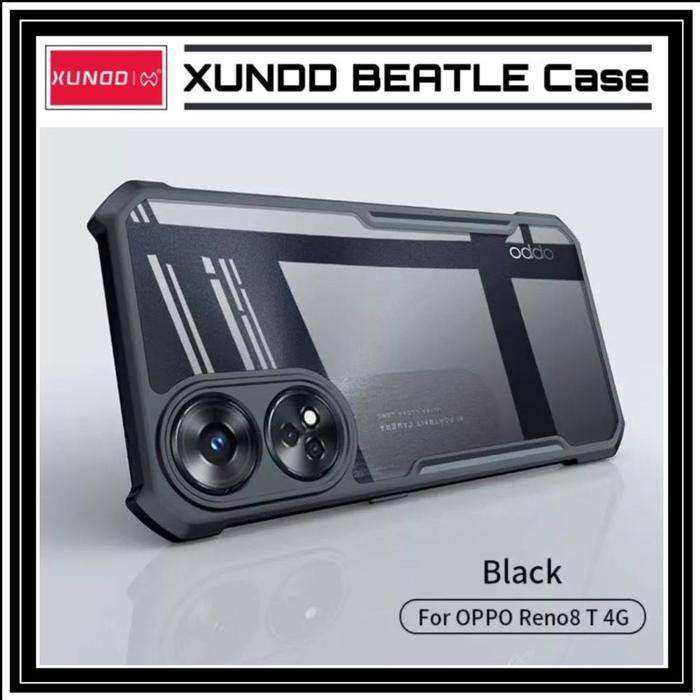 Gambar OPPO RENO8 T RENO 8T 4G 5G CASE XUNDD BEATLE ORIGINAL HARDCASE COVER - OPPO RENO 8T 4G, HITAM. dari Markas acc 88 undefined Tokopedia