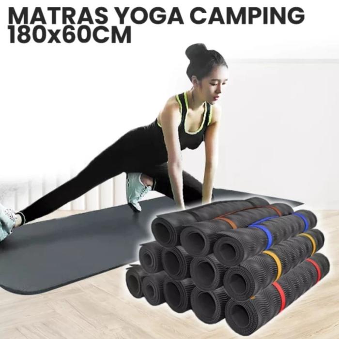 Gambar Matras Gunung Matras Tebal Camping Gunung Kemah Yoga Spons Hitam Mins. - SIZE 180X60 dari JUJUSIDKI undefined Tokopedia