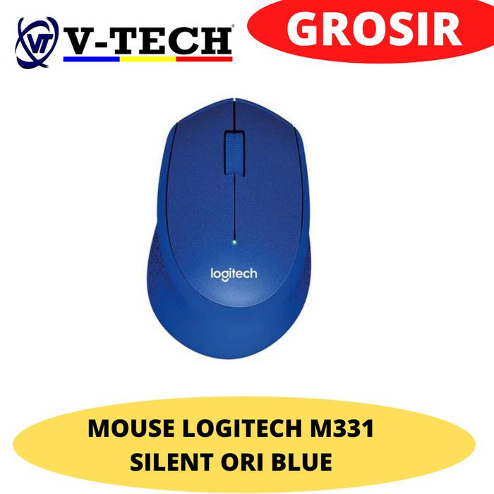 Gambar MOUSE LOGITECH M331 SILENT ORI BLUE - Biru dari V-TECH COMP undefined Tokopedia