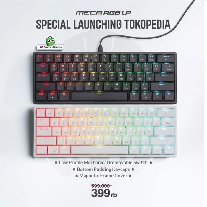 Gambar Keyboard Digital Alliance Meca 6 RGB - Keyboard Gaming DA Meca 6 RGB - White, BlueSwitch dari Global Link Distribution undefined Tokopedia