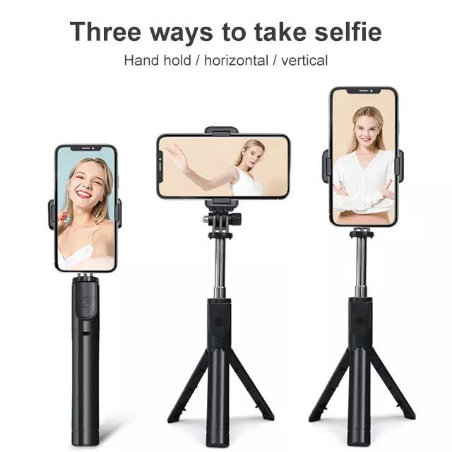 Gambar Tripod Tongsis Handphone Fill Light Q02S Selfie Stick - Bonus Remote - Tripod F10 dari Pixmix id undefined Tokopedia