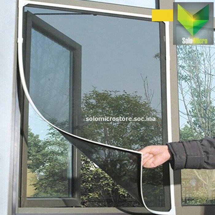 Gambar Houseeker Gorden Jaring Anti Nyamuk Window Net Mesh Curtain 130x150cm dari SOLO MICRO undefined Tokopedia