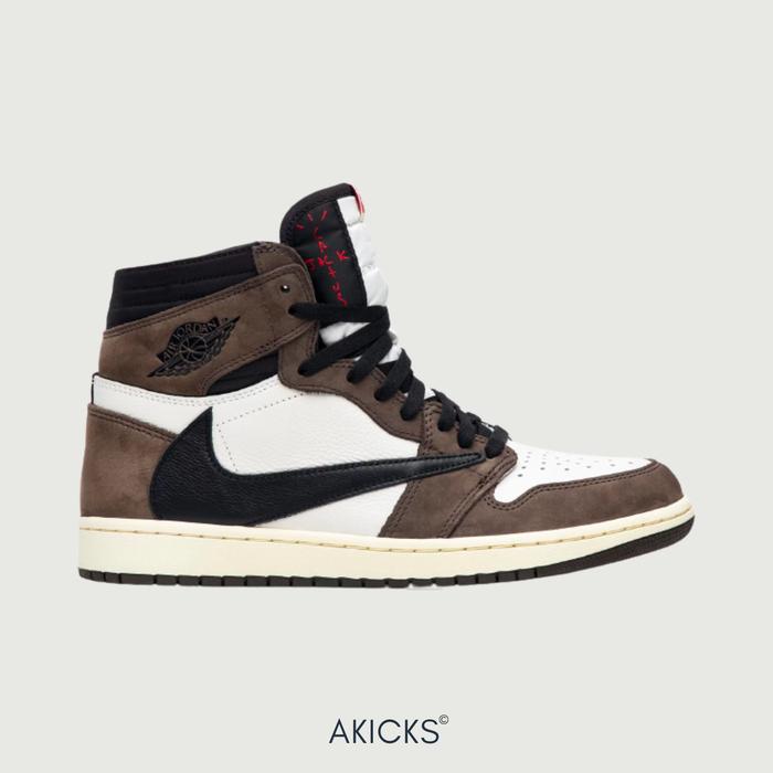 Gambar Travis Scott x Air Jordan 1 Retro High OG 'Mocha' | 100% Authentic dari Akicks Original undefined Tokopedia