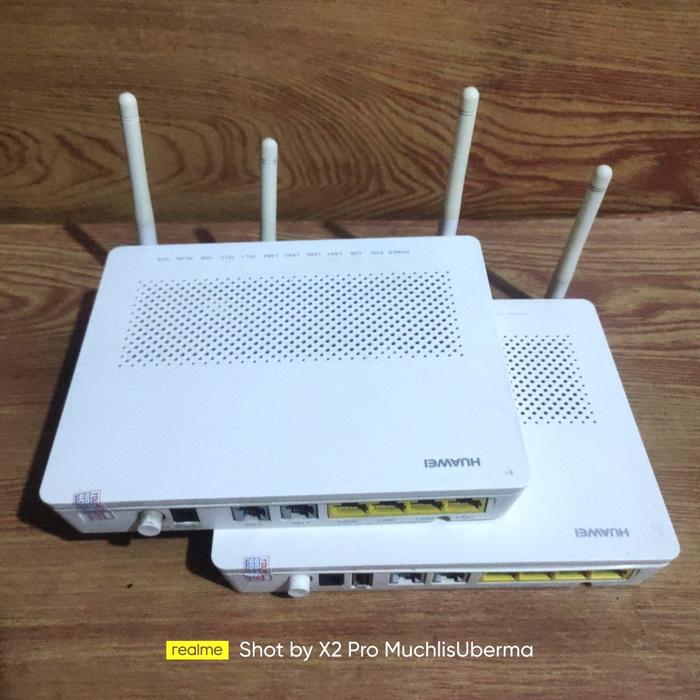 Gambar Huawei EchoLife HG8245H ONT GPON Biru Fiber Optic modem router - Antena Pendek dari Uberma Computer undefined Tokopedia