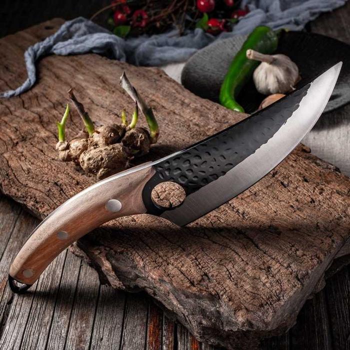 Gambar XITUO Pisau Dapur Chef Knife Premium Carbon Stainless Steel DL040 - 6" C Brown dari BudgetGadget undefined Tokopedia