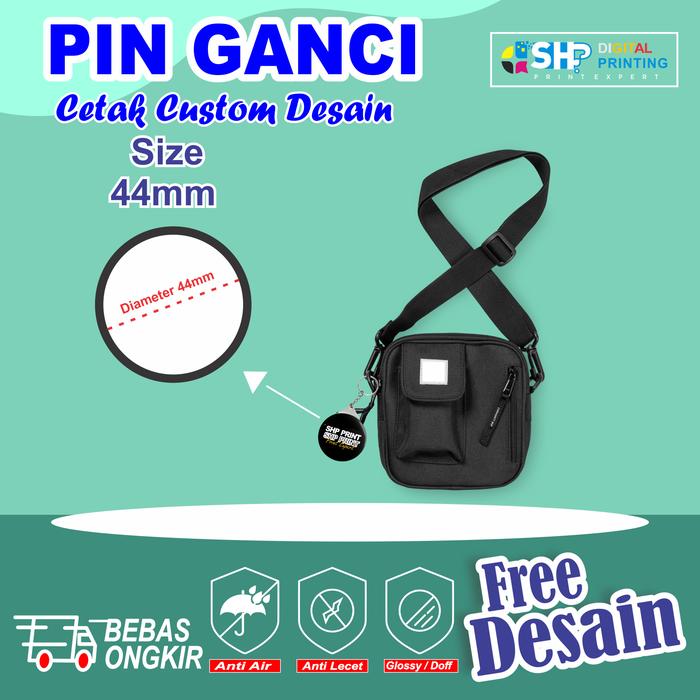 Gambar Pin Gantungan Kunci Custom Souvenir Pin Ganci 44 & 58 Glossy Terlaris - PIN GANCI 44, GLOSSY dari SHP Sahabat Digital undefined Tokopedia