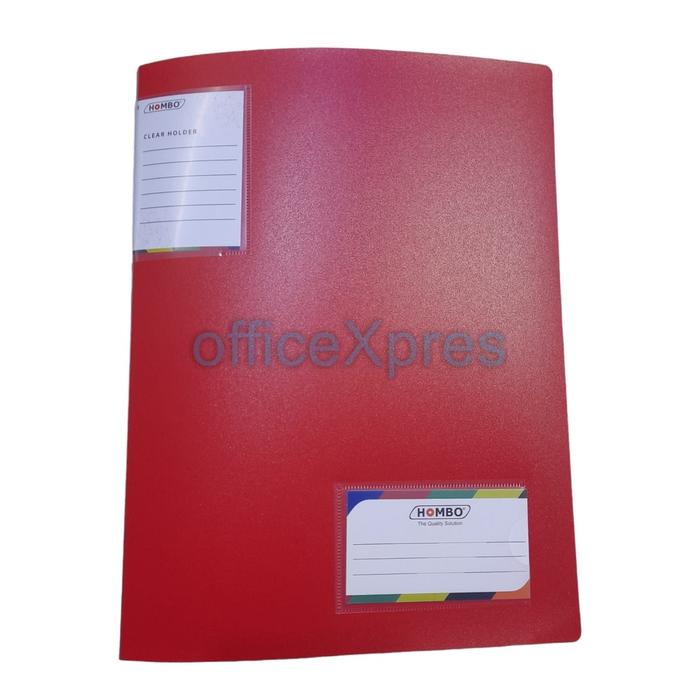 Gambar Map Plastik / File Dokumen Keeper / Clear Holder F4 Folio 100 Lembar - Merah dari officeXpres undefined Tokopedia