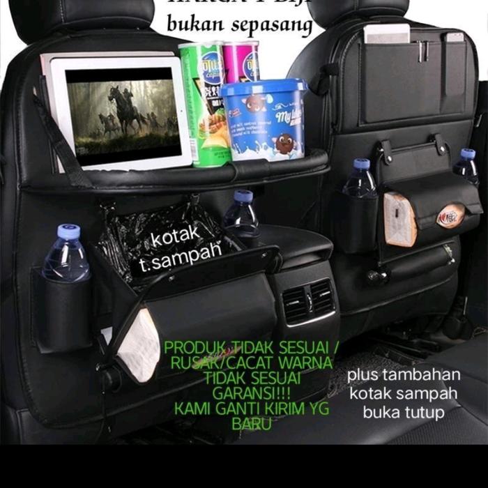 Jual CAR SEAT ORGANIZER MOBIL TAS BELAKANG JOK MOBIL BAHAN PREMIUM
