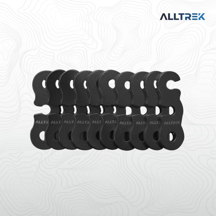 Gambar ALLTREK Buckle Tali Tenda Three Eye Pengerat Wind Rope Flysheet - Black dari ALLTREK OUTDOOR GEAR undefined Tokopedia