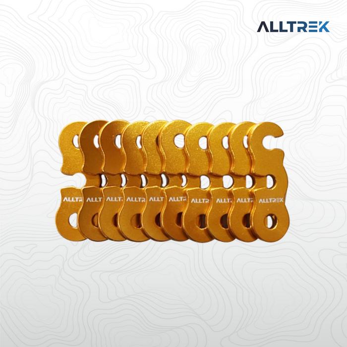 Gambar ALLTREK Buckle Tali Tenda Three Eye Pengerat Wind Rope Flysheet - Gold dari ALLTREK OUTDOOR GEAR undefined Tokopedia