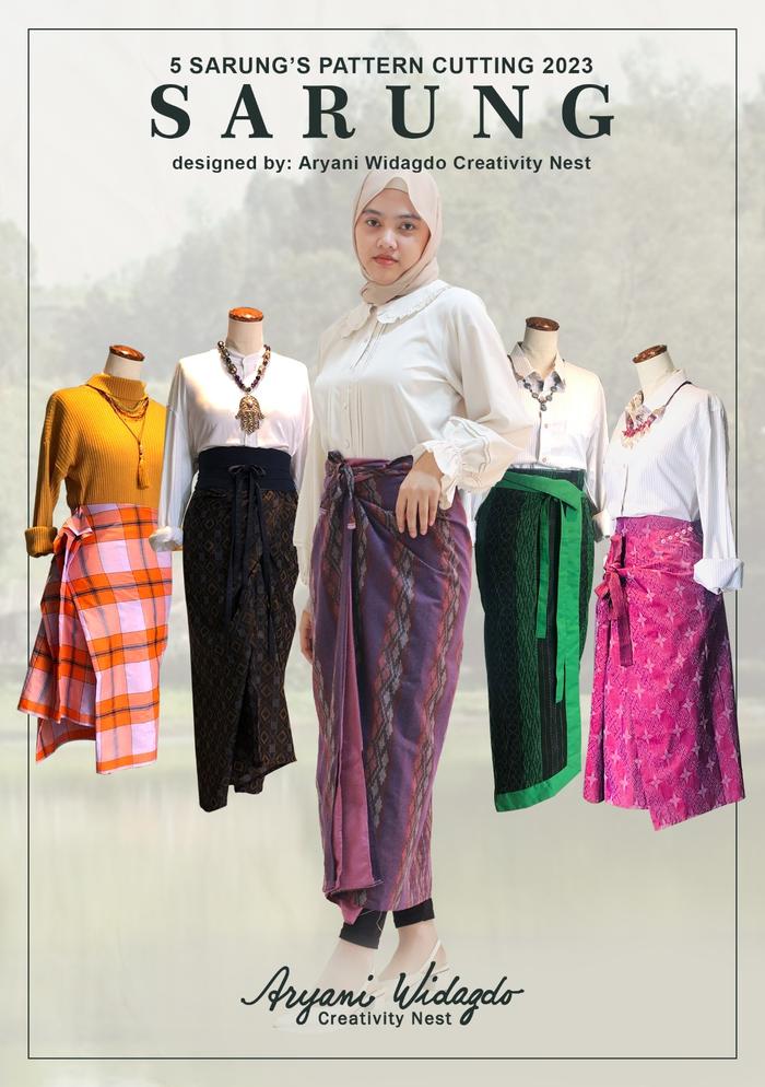 Gambar (C) Booklet Tutorial Menjahit Busana dengan Pola Zero Waste - 4 Sarung jadi dari Aryani Widagdo Creativity Nest undefined Tokopedia