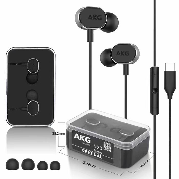Gambar Headset Earphone Handsfree Samsung Note 10 Plus AKG Type-C ori - Black dari Hks Cellular undefined Tokopedia