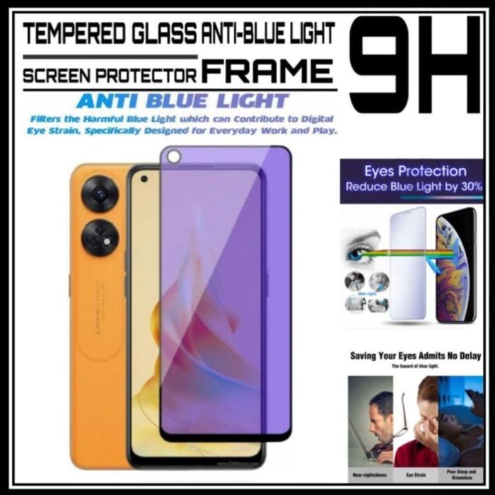 Gambar OPPO RENO8 T RENO 8T 4G TEMPERED GLASS BLUE LIGHT FRAME ANTI GORES 9H - FRAME - HITAM, OPPO RENO 8T 4G dari Markas acc 88 undefined Tokopedia