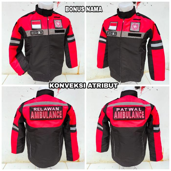 Gambar jaket patwal ambulance relawan - patwal ambulan, XL dari K0NPEKSI ATRIBUT undefined Tokopedia