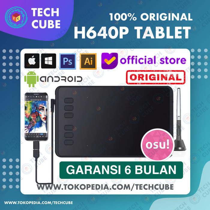 Gambar HUION H640P Digital Graphic Drawing Pen Tablet Design OSU Alt H430P - Tablet, Tanpa OTG Micro dari Tech Cube Store undefined Tokopedia