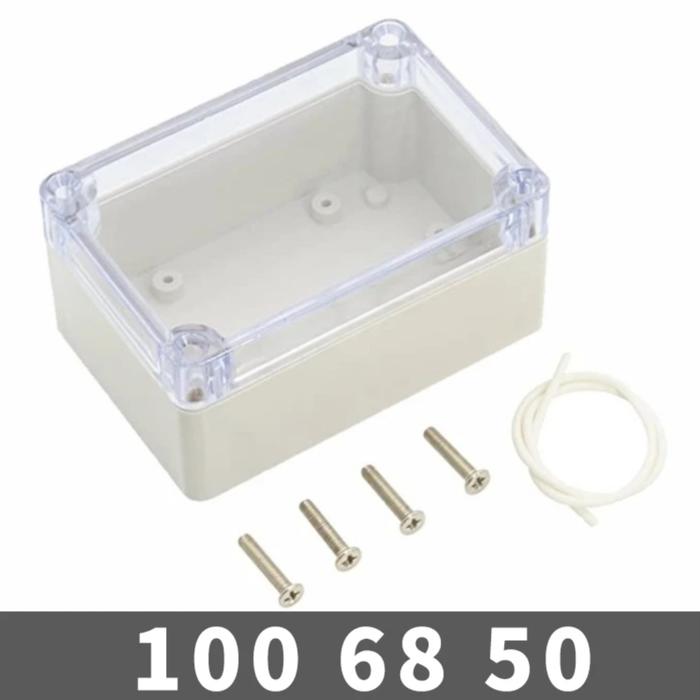 Gambar kotak abs tahan air ip65 / ip67 junction box tempat rangkaian outdoor - 100x68x50, All Size dari Pawon listrik undefined Tokopedia