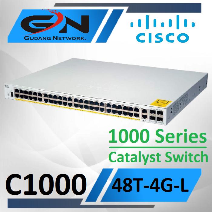 Gambar Cisco Catalyst 1000 Series Switch C1000-48T-4G-L - Unit Only dari Gudang Network. undefined Tokopedia