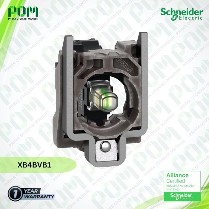 Jual SCHNEIDER ELECTRIC XB4BVB1 XB4 Pilot Lamp LED 24VAC/DC Putih ...