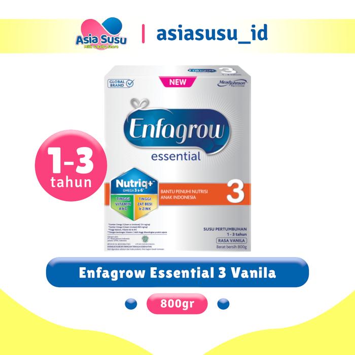 Gambar Enfagrow Essential 3 Vanilla 800 GR dari Apotek Asia Susu undefined Tokopedia