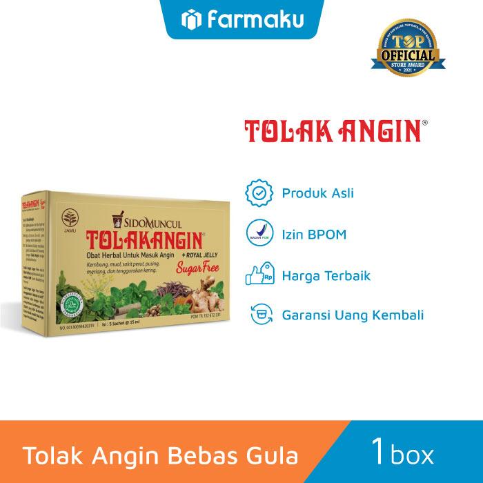 Gambar Tolak Angin Cair Bebas Gula Box 5 Sachet dari Farmaku undefined Tokopedia