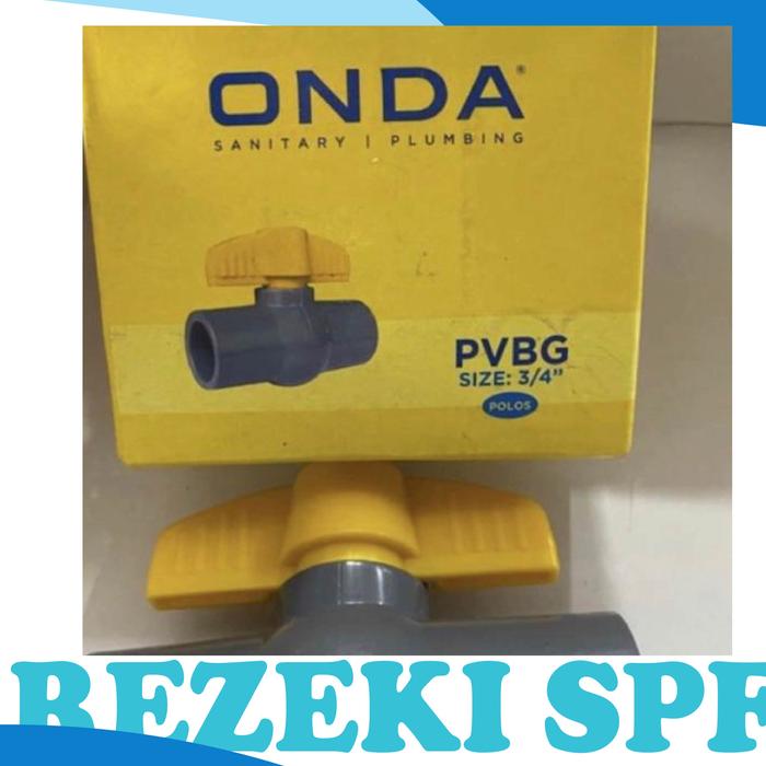 Gambar Ball Valve / Stop Kran /Stok Keran Polos PVC Onda PVBG 3/4" 1" 1/2" IN - 3/4" dari rezeki spf undefined Tokopedia