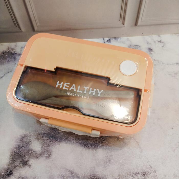 Gambar TEMPAT MAKAN HEALTHY LIFE 962 UK.1000ml & 905 UK.1100ml SEKAT 2 FREE - 962 orange dari metave18 undefined Tokopedia