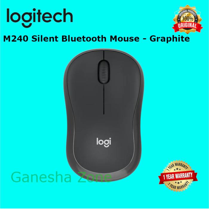 Gambar Logitech M240 Silent Bluetooth with Comfortable Shape - Graphite dari ganesha zone undefined Tokopedia