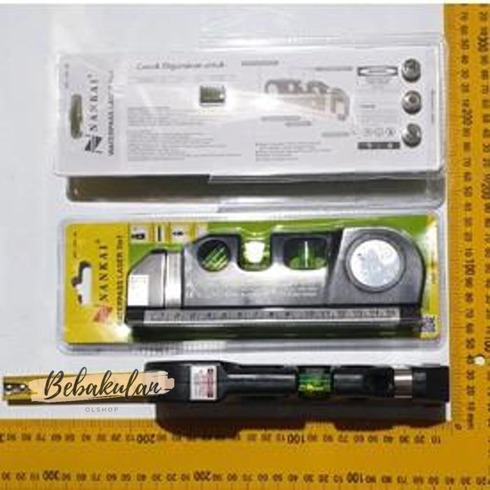 Gambar Baru, NANKAI Waterpass Laser 3 in 1 Penggaris 25 Level Vertikal dari Bebakulan Olshop undefined Tokopedia