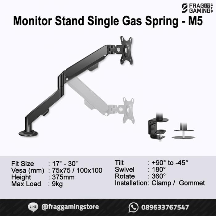 Jual Monitor Stand Bracket Monitor Arm Gas Spring - Jakarta Utara ...
