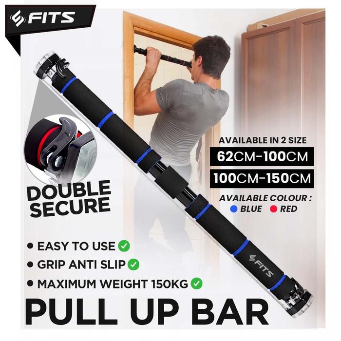 Gambar SFIDN FITS Pull Up Bar 2 Size | Tiang Pull Up Door Chinning Bar - Hitam List, 62-100 dari SFIDN FITS Shop undefined Tokopedia