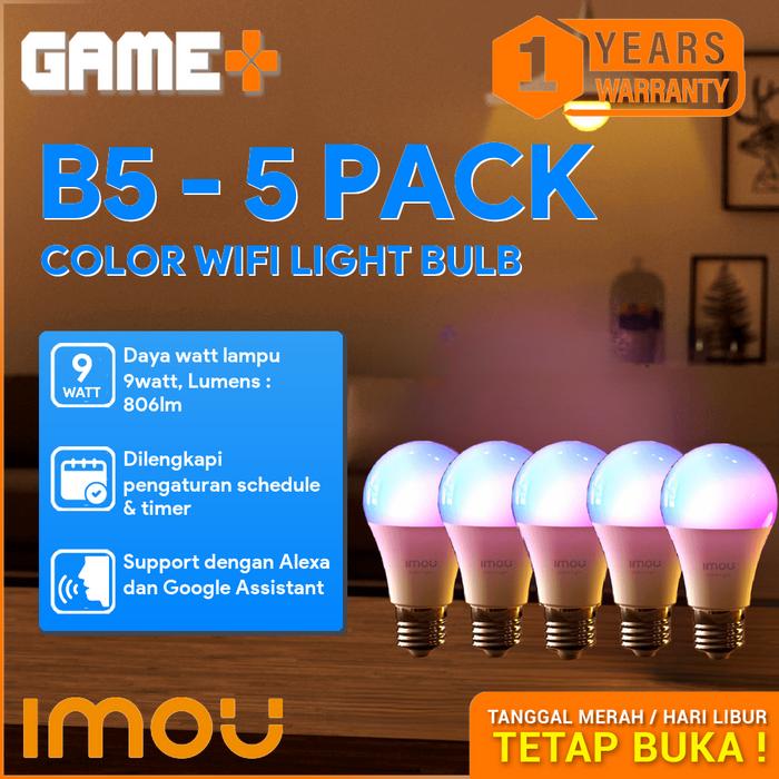 Shorna Bulb Packet Jual EZVIZ LB1 Warm Color Smart Packet 5 Unit Light Bulb - 8 Watt ...